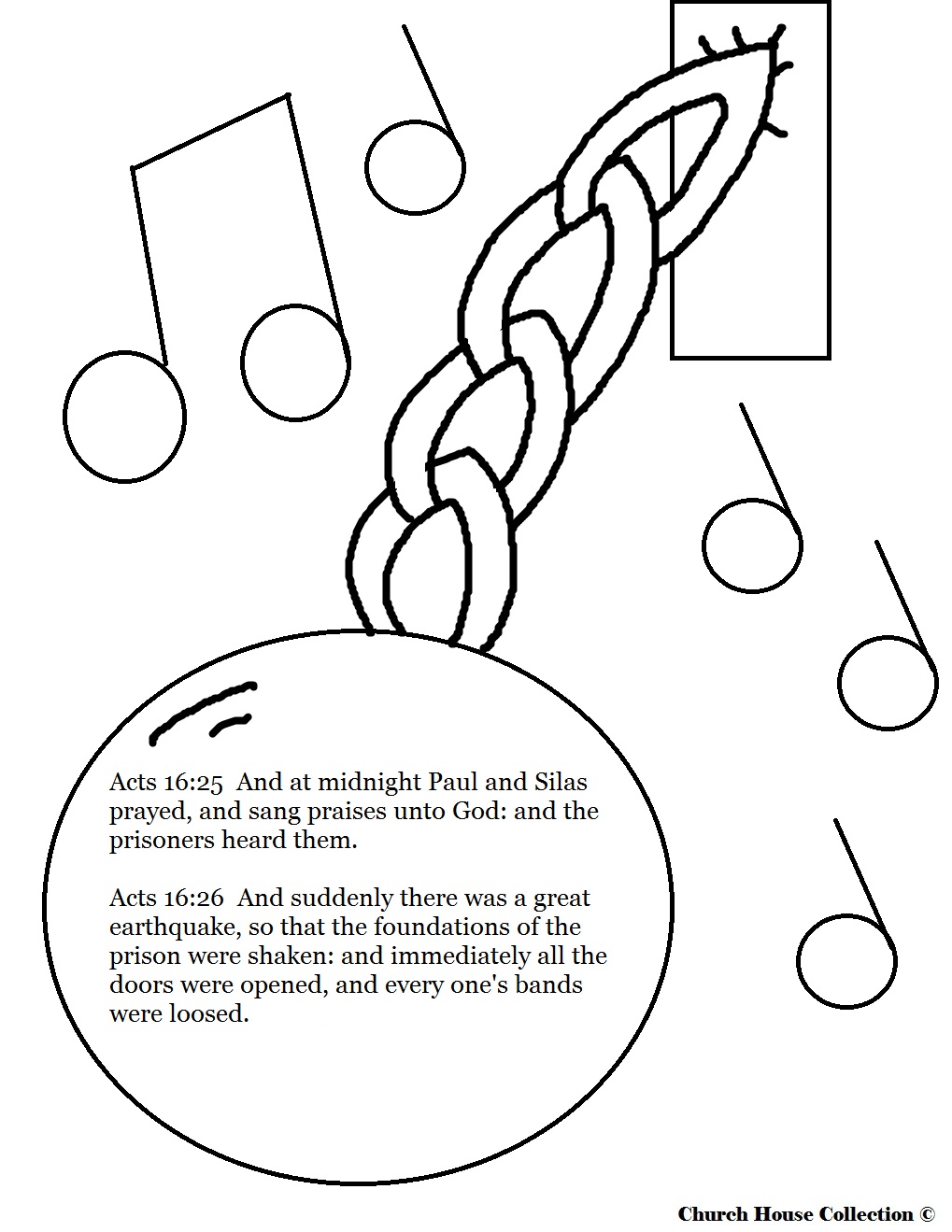 Paul And Silas Coloring Pages